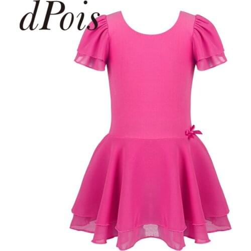 Ballet Dress for Kids Girls Ballet Leotard Tutu Dress Dance Wear Gymnastics Leotard Ballet Tutu Dress Stage Performance Costume