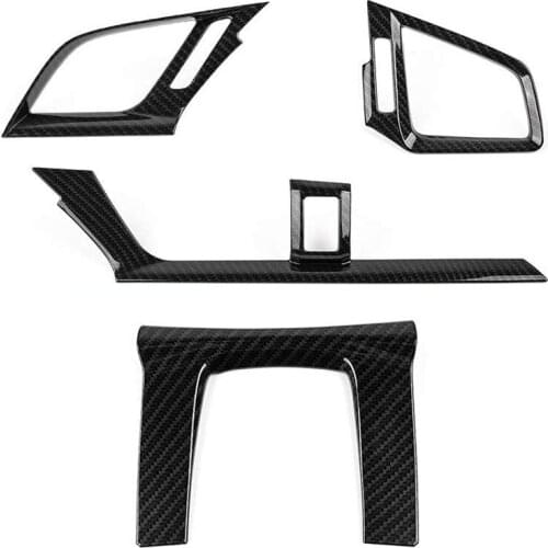 For 10Th Gen Civic ABS Carbon Fiber Style Center Consoles Air Vent Wind Outlet Trims Interior Decoration Stickers for Honda Civi