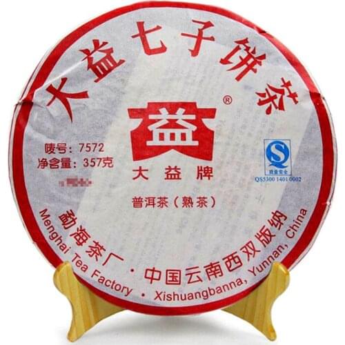 2009 TAETEA Ripe Pu-erh Chinese Tea Batch 7572 Shu Pu-erh Chinese Tea Qizi 357g