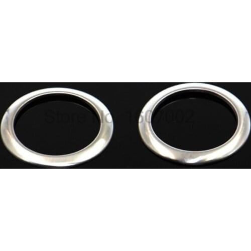 For Peugeot 4008 2014 2pcs Chrome Interior A Pillar Loud speaker Cover Moulding Trim Car Accessories