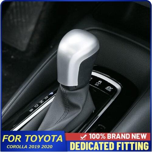 For Toyota Corolla 2019 2020 2021 Car Automatic Gear Shift Knob Cover Frame Stickers Auto Parts