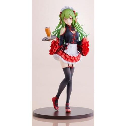 Momoko Illustration Yukari-chan China x Maid PVC Figure Transform GK Unpainted Unassambled Resin White Model Worth Collecting