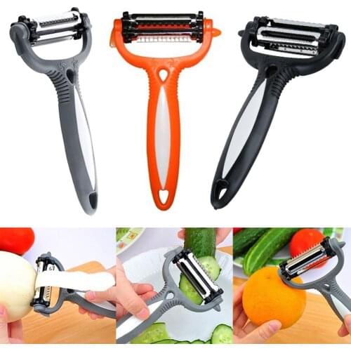 Fruit Vegetable Cutter Peelers & Zesters Carrot Potato Rotary Peeler Carrot Cutter Slicer Kitchen Gadget