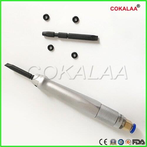 Good quality Dental lab laboratory material wood gypsum plaster jade processing air operated scraper knife Pneumatic Blade
