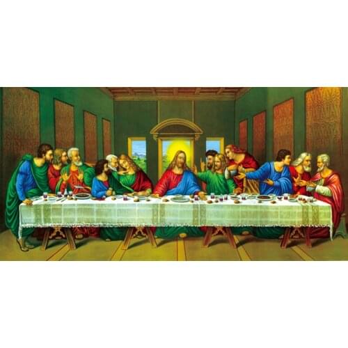HD Printed Canvas Art Poster Picture Painting The Last Supper by Leonardo Da Vinci Oil Painting for Living Room Wall Decor