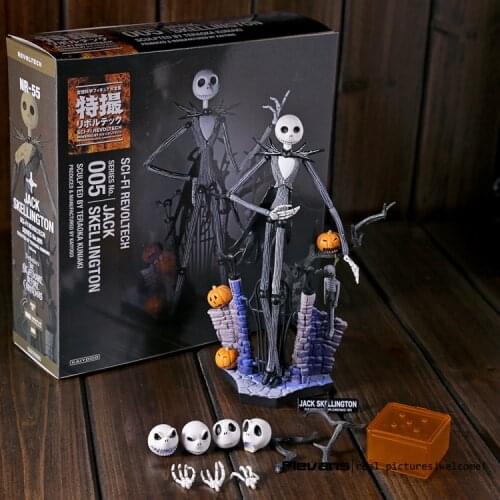SCI-FI Revoltech Series NO.005 Jack Skellington The Nightmare Before Christmas PVC Action Figure Collectible Model Toy