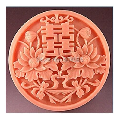 The Lotus Chinese style wedding fondant cake molds soap chocolate mould for the kitchen baking FM212