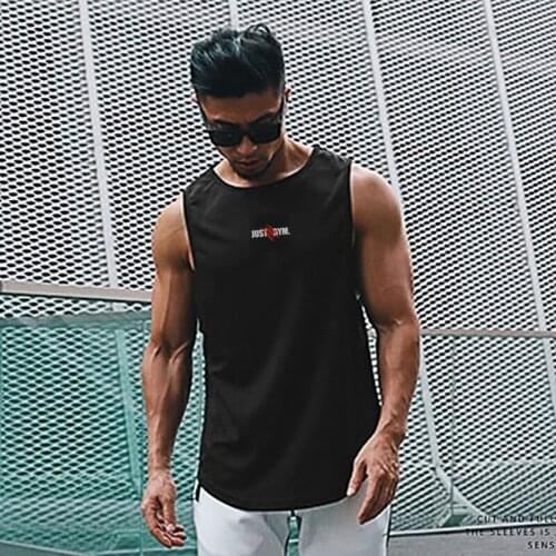 Mens Workout Mesh Casual Tank Top New Sport Fitness Summer Fashion Singlet Quick Dry Vest Clothing Bodybuilding Sleeveless Shirt