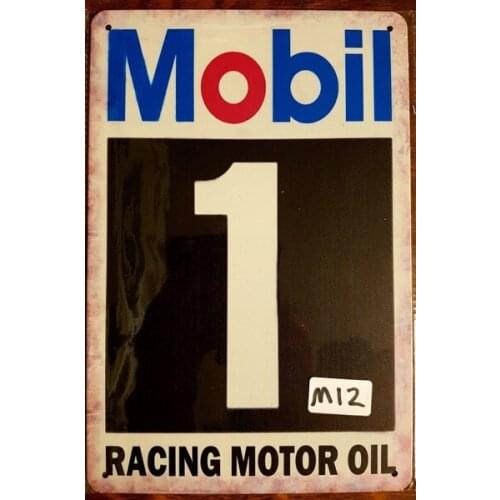 Mobil 1 Racing Motor Oil Metal Tin Signs Bar Shed & Man Cave Signs AU Seller