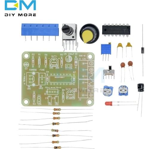 1 Set ICL8038 Monolithic Function Signal Generator Module Sine Square Triangle Standard ASIC Chip DC 12V 50-5KHz DIY Kit