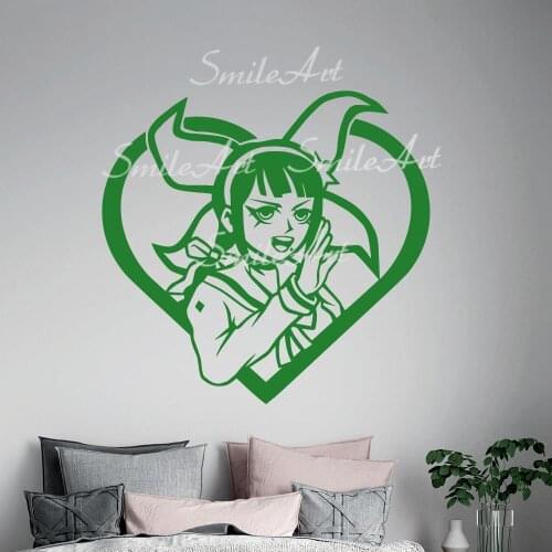 Cartoon Style Danganronpa Nursery Wall Stickers Vinyl Art Decals For Kids Rooms Decoration Waterproof Wall Art Decal