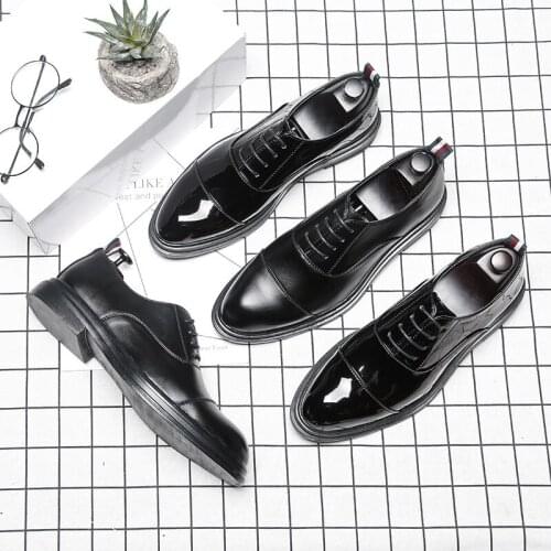 New fashion Men Brogues Wedding Shoes Lace-Up Bullock Business Dress Men Oxfords Shoes Male Formal Shoes zapatos hombre K1-61
