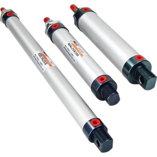 MAL Series Mini Pneumatic Cylinder 16/20/25/32/40mm Bore 25-400mm Stroke Double Acting Aluminum Alloy Air Cylinder Free shipping