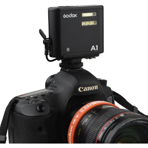 A type Single Contact Hot Shoe Pedestal for Godox A1 Mobile Phone Flash Speedlite Synchronizing Transmitter With Camera