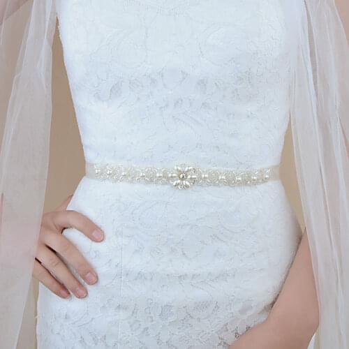 Birdal sash golden wedding belt Pearls crystal belt Handmade rhinestone belt for Wedding Accessories Golden Bridal Sash belt