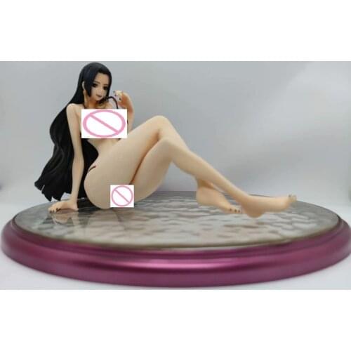 Anime One Piece Swimsuit Empress Boa Hancock Sitting Model Boxed Figure