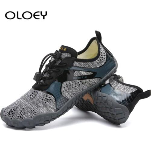 Water Shoes Men Swimming Shoes Aqua Beach Shoes Big Plus Size Sneaker for Men Striped Colorful zapatos hombre Sports Quick Dry