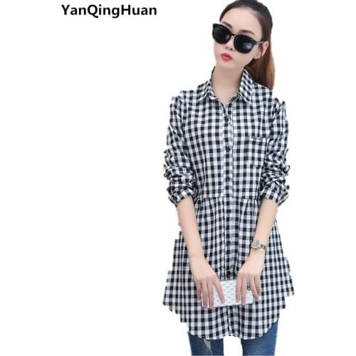 YANQINGHUAN Womens White Shirts