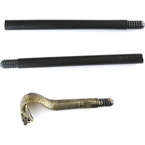 Y55B Funny Halloween Snake Skull Scepter Toy Carved Pharaoh Magical Wands Props