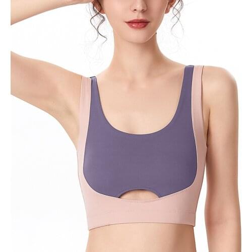 WHOUARE Women Sports Bra Crop Top Gym Fitness Essentials Yoga Underwear Bra Without Bones Beautiful Back Women Yoga Bra