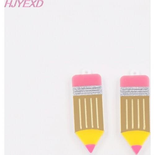 1pair) Acrylic Pencil For Earrings, Laser Cut Acrylic,Teacher Gift, Plastic Jewelry Accessories