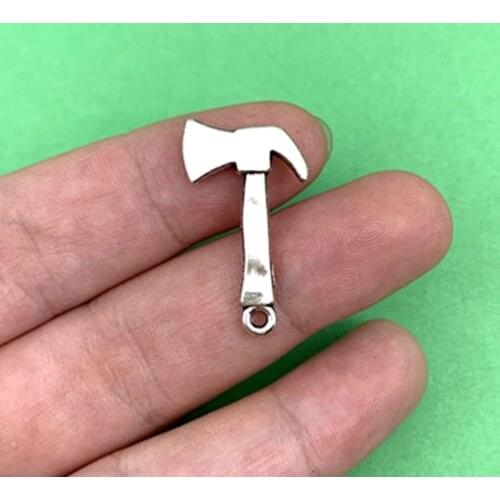 10pcs jewelry exquisite small axe alloy pendant 27*16mm vintage Tibetan silver DIY making pendant, fashion pendant alloy