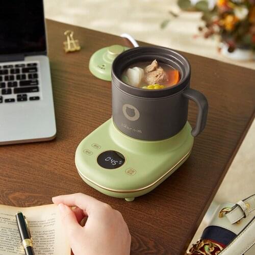 400ml Mini Electric Stewing Pot Multifunction health Cup Home Tea Porridge Milk Heating Water Kettle Ceramic Health Soup Cooker