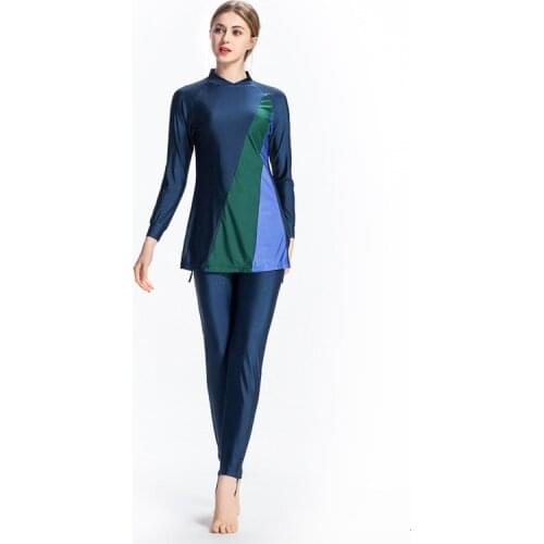 4xl 5xl 6xl Plus Size Large Swimming Suit Woman Beach Serve Long Sleeve Swimsuit Bathing Suit Hoofddoek Moslima Muslim Swimwear