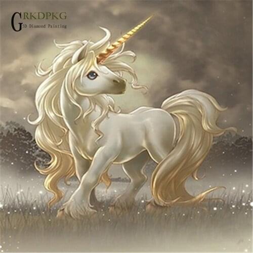 Unicorngift 5d diamond painting full drill square diamond embroidery Cross stitch pictures of rhinestones Wedding decoration ima