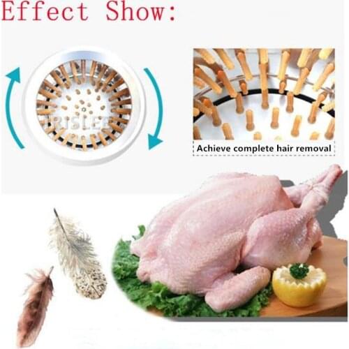 Commercial poultry chicken duck goose hair removal machine electric stainless steel chicken hair plucking machine2000w