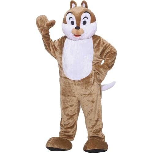 Fursuit Cosplay Costume Luxury Plush Chipmunk Mascot Costume Halloween Carnival Party Dress Up Clothes
