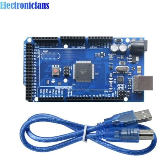 5V Replace ATMega8U2 Module MEGA2560 MEGA 2560 R3 ATMEGA16U2 ATMEGA2560 ATMEGA2560-16AU Board W/ USB Cable