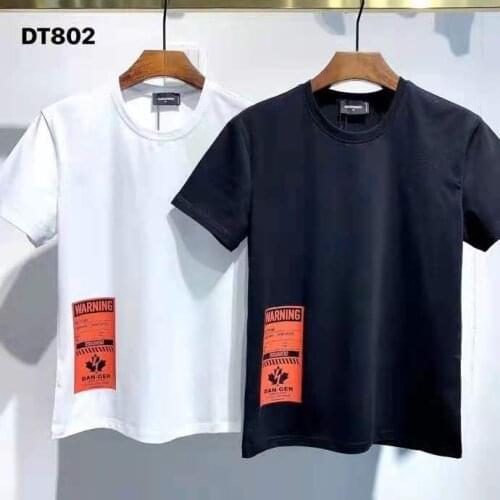 Dsq2 Mens Letter Short Sleeve T-Shirt Top DT802