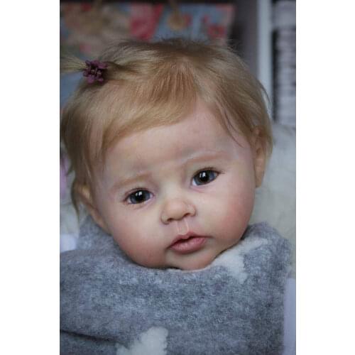 20 inches Bebe Reborn Doll kit Raven Popular Sweet Face Fresh Color Soft touch KIT