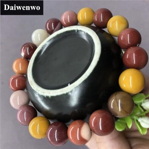 New Moukaite Natural Stone Beads Bracelet 6-12mm Lucky Gift for Friend