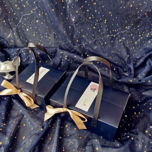 2020 candy paper packaging gift bags with handles Baking Sweet Gift Candy Boxes for Wedding Party Supplies baby showers 10pcs