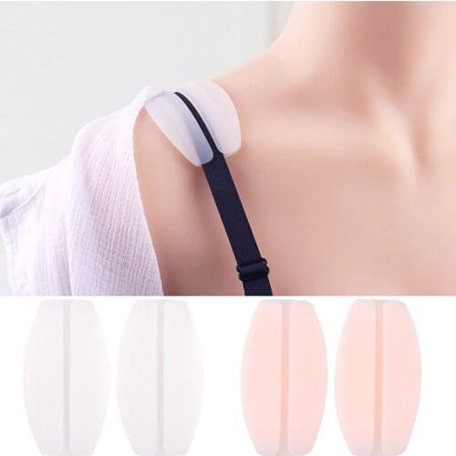 1 Pair Women Silicone Bra Strap Decompression Anti-Slip Shoulder Pads Underwear Holder Shoulder Pads Accessories Shoulder Pad