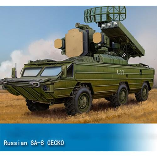 Diecast 1/35 Scale Russian Sam-8 "gecko" Air Defense Missile Series Car Alloy Vehicle Model Collection Decorative Children Gift