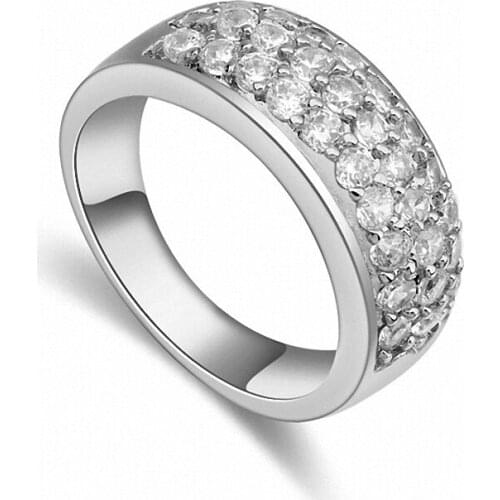 TRACYSWING Real Austrian Crystals Brand AAA Zirconia Micro Inlays Fashion Ring for women New Geometric Th-109997