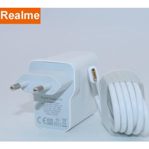 Original realme X50 pro charger 30w Power Adapter Super Charge 5V 6A Fast charing For Realme X50 pro realme X X2