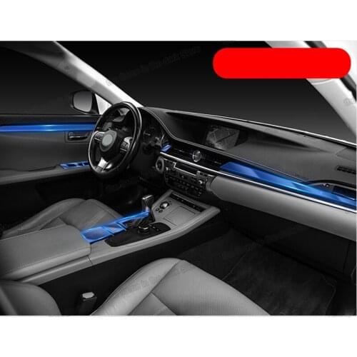 Car dashboard Center console interior protective film sticker for lexus es es300h es250 350 2014 2015 2016 2017 2012 2013 auto
