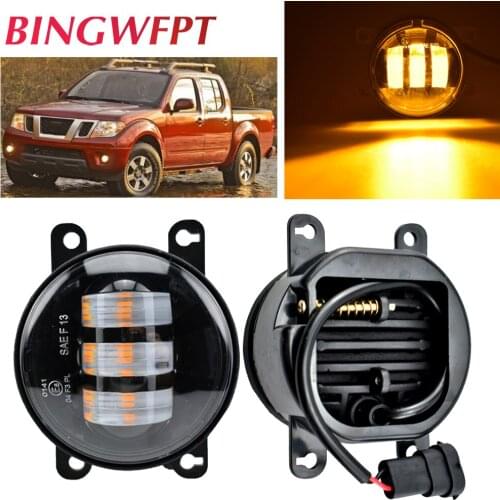 1Pair For Nissan Frontier 2005-2015 (2011-2015 must have metal bumper) Car H11 LED Fog Light Daytime Running Light