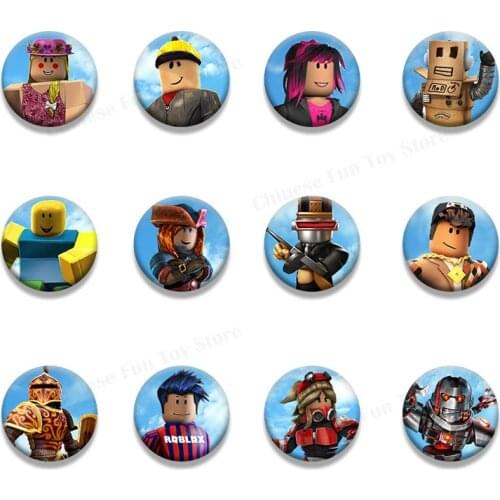 12pcs/set ROBLOX Brooch Pins Badge xbox game Hat Backpack Symbol Icons Jewelry Accessories Cartoon Anime child Gifts decoration