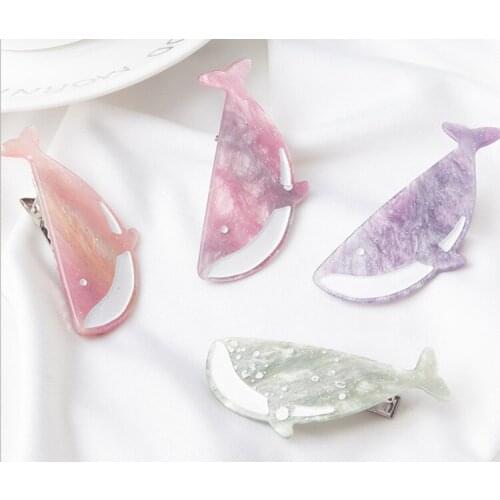 120pcs/lot DIY Simple Multi Acetic Acid Little Dolphin Hair Duck Clips Students Hairpins Hair Styling Tool Accessories HA1057