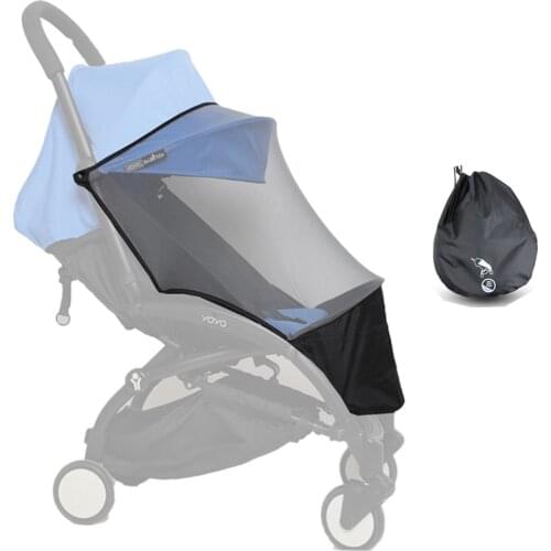 Baby Stroller Accessories Mosquito Net For Yoyo Yoyo2 With Foot Pocket 1:1 Material High Quality Infants Summer Mesh