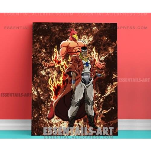 Avdol Magicians Red JOJO Anime Poster Canvas Wall Art Painting Decor Pictures Bedroom Study Living Room Home Decoration Prints