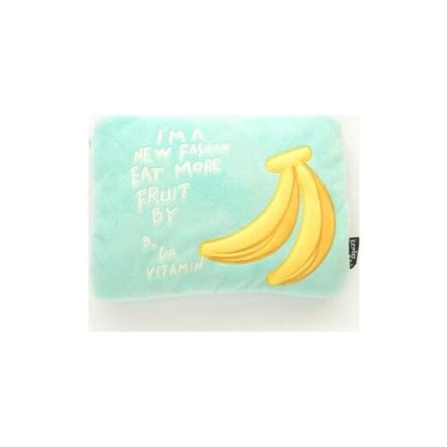 Free shipping lovely banana design plush hot water bag charging electric warm hand hot water bag