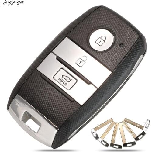 Jingyuqin Remote Car Key Case Shell For KIA K3 K3S KX3 K4 KX5 K5 Soul RIO Ceed Sportage Sorento TOY40 VA2 HYN10 HY20 Smart Fob