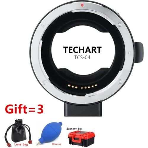 TECHART TCS-04 for EOS-NEX 4 Adapter For canon EF Lens to For Sony NEX A9 a7R3 a7R2 a7M3