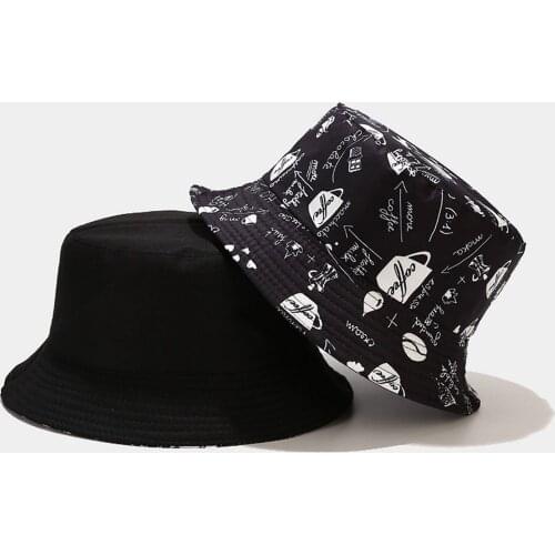 Double-sided Hat Tie-dye fishing Bucket Women Panama Cotton Sunscreen Reversible Hip Hop Outdoor Cap fishing Men wear Cap Panama